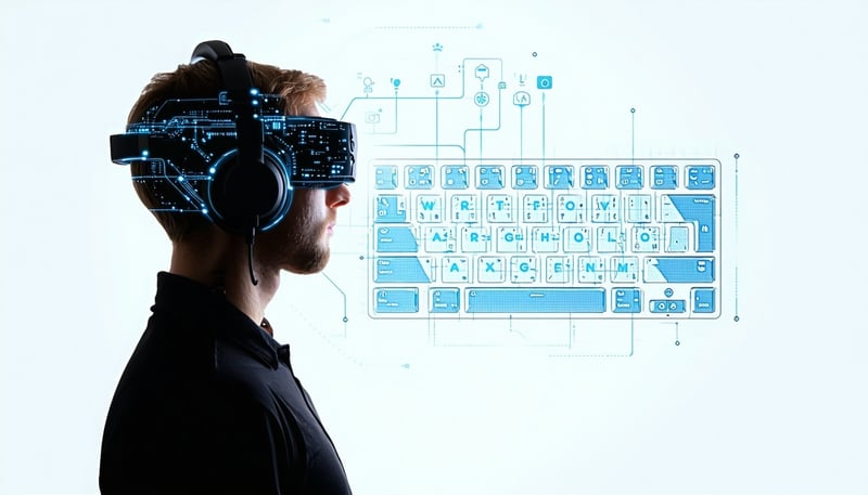 Arivra BCI headset translating brain signals into keyboard characters